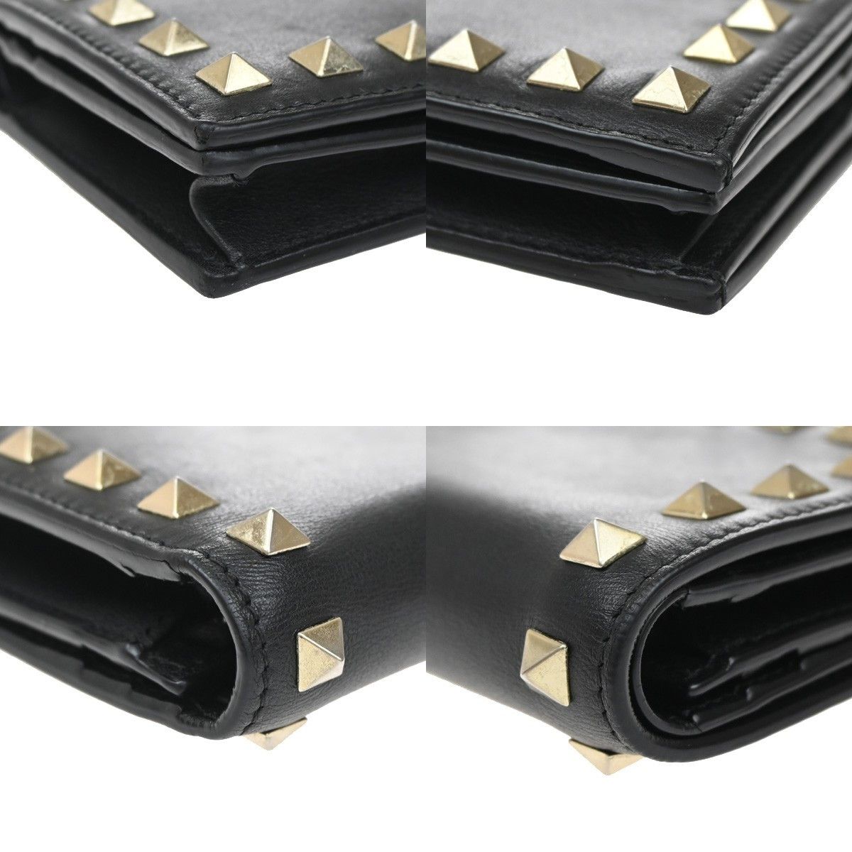 Valentino Valentino Garavani Rockstud Flap Card Case Leather Size ONE SIZE - 6 Thumbnail