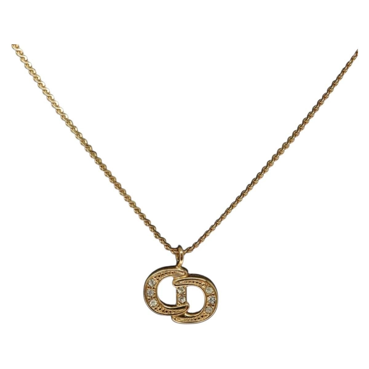 Dior Christian Dior CD Pendant Necklace Gold-plated Size ONE SIZE - 2 Thumbnail