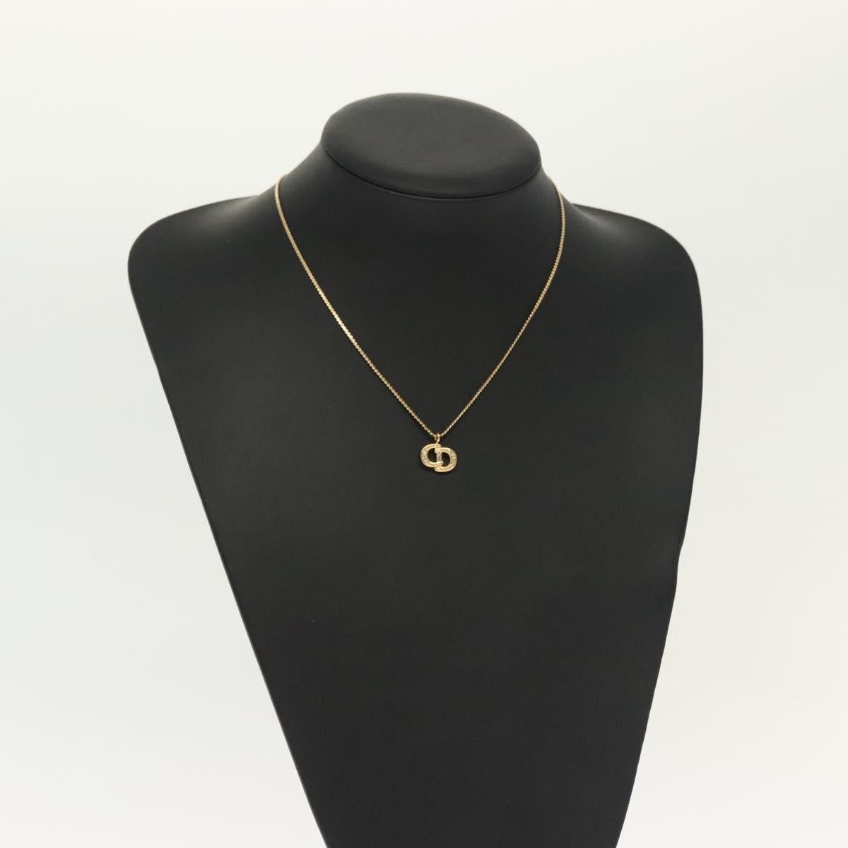 Dior Christian Dior CD Pendant Necklace Gold-plated Size ONE SIZE - 12 Thumbnail