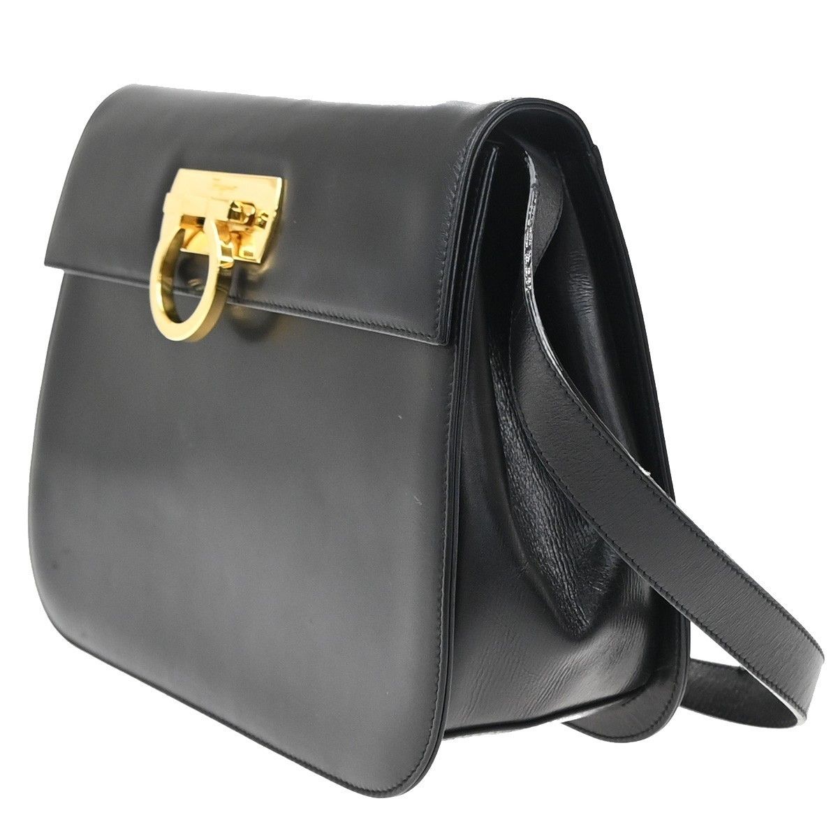 Salvatore Ferragamo Salvatore Ferragamo Gancini Shoulder Bag Leather Size ONE SIZE - 3 Thumbnail