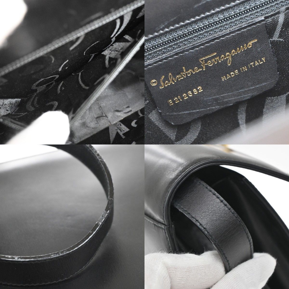 Salvatore Ferragamo Salvatore Ferragamo Gancini Shoulder Bag Leather Size ONE SIZE - 6 Thumbnail