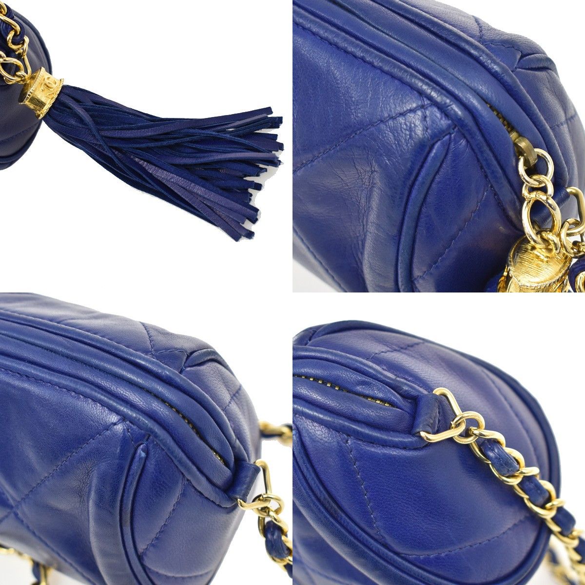 Chanel Chanel Vintage Diamond CC Barrel Bag Quilted Leather Size ONE SIZE - 13 Thumbnail
