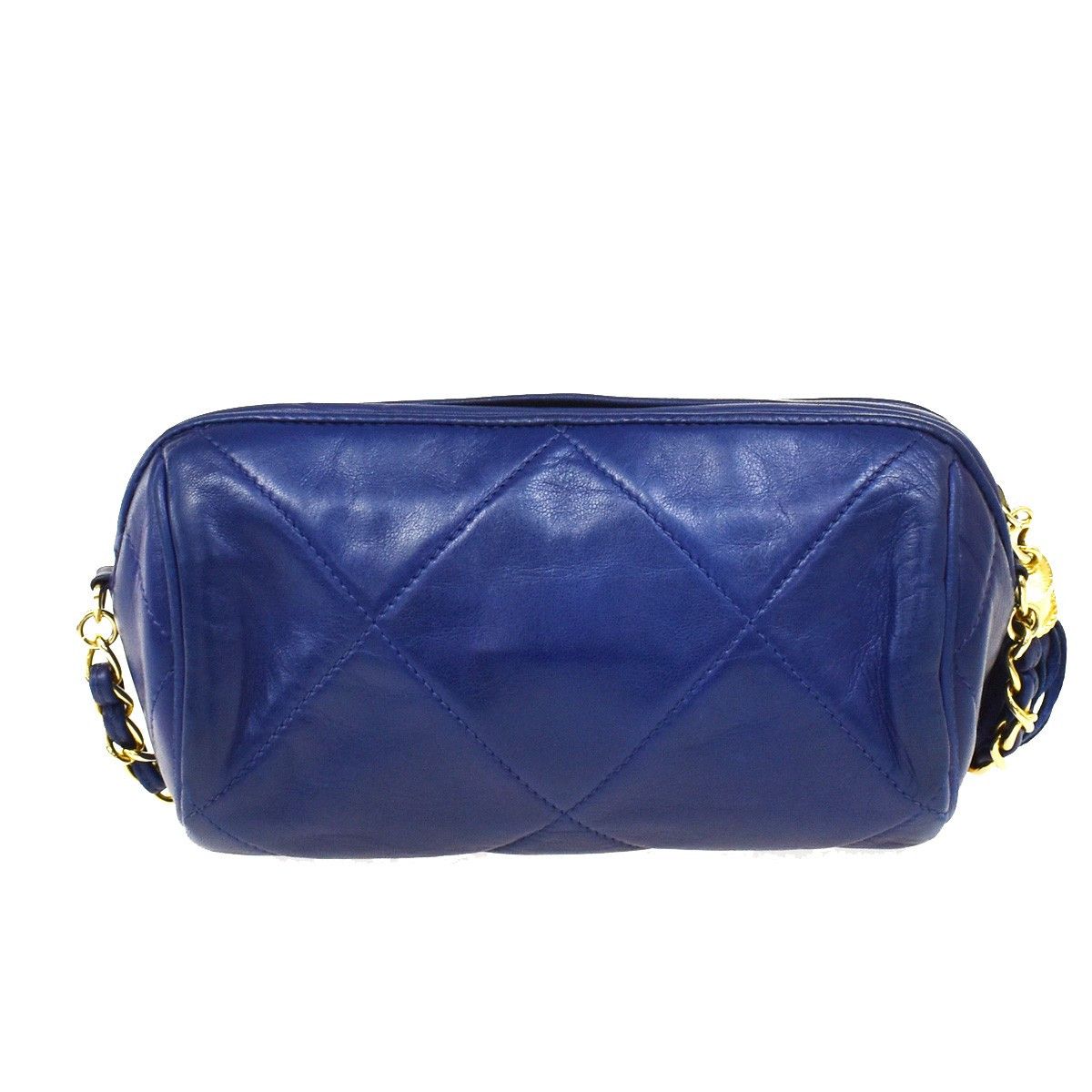 Chanel Chanel Vintage Diamond CC Barrel Bag Quilted Leather Size ONE SIZE - 2 Thumbnail