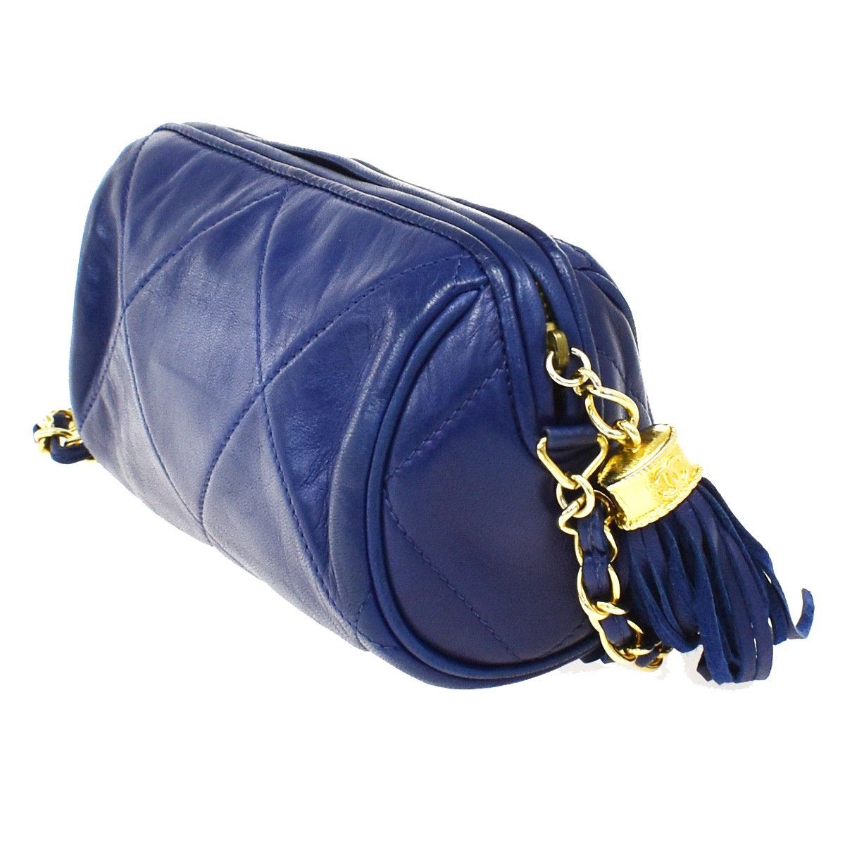 Chanel Chanel Vintage Diamond CC Barrel Bag Quilted Leather Size ONE SIZE - 4 Thumbnail