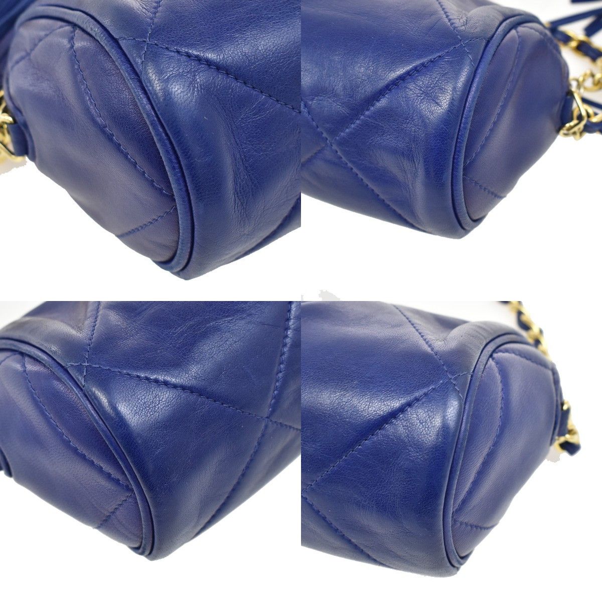 Chanel Chanel Vintage Diamond CC Barrel Bag Quilted Leather Size ONE SIZE - 9 Thumbnail