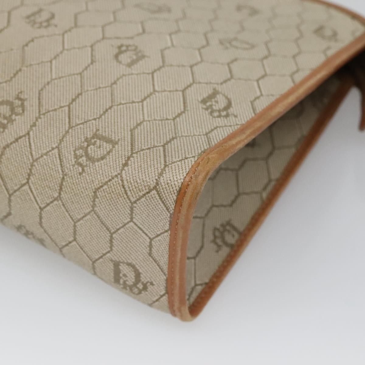 Dior Christian Dior Vintage Honeycomb Zip Pouch Coated Canvas Size ONE SIZE - 8 Thumbnail