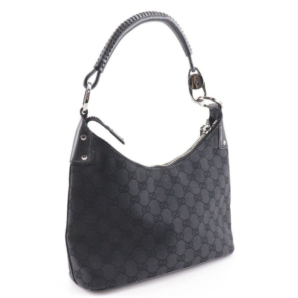 Gucci Gucci Ring Handle Zip Hobo GG Canvas Size ONE SIZE - 2 Thumbnail