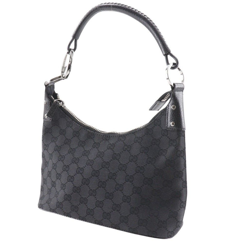 Gucci Gucci Ring Handle Zip Hobo GG Canvas Size ONE SIZE - 12 Thumbnail