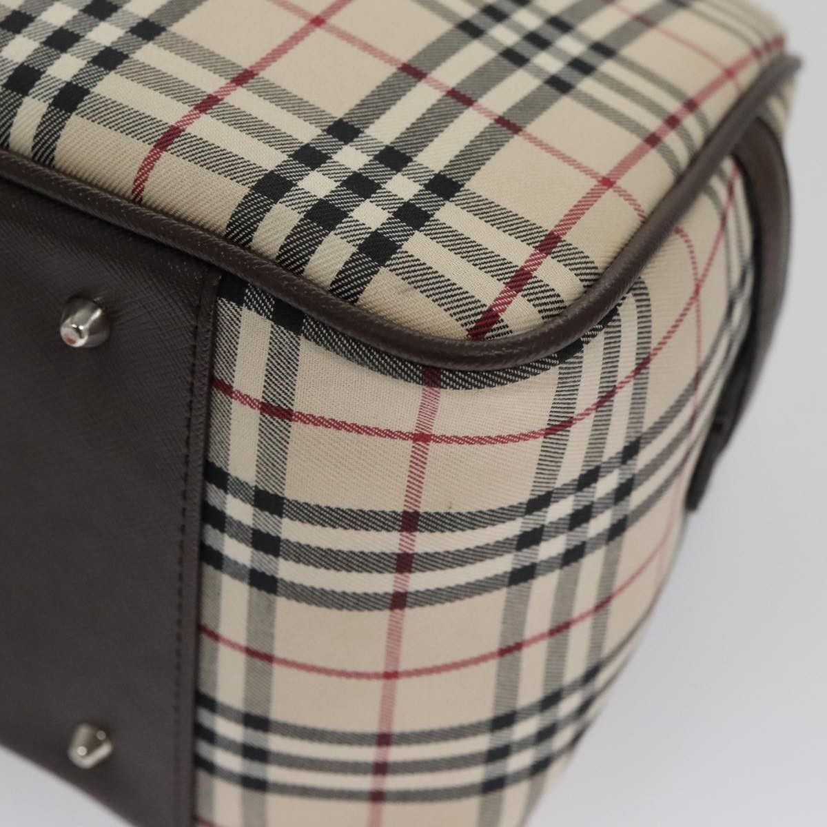 Burberry Burberry Nova Check Bowling Bag Canvas Size ONE SIZE - 9 Thumbnail