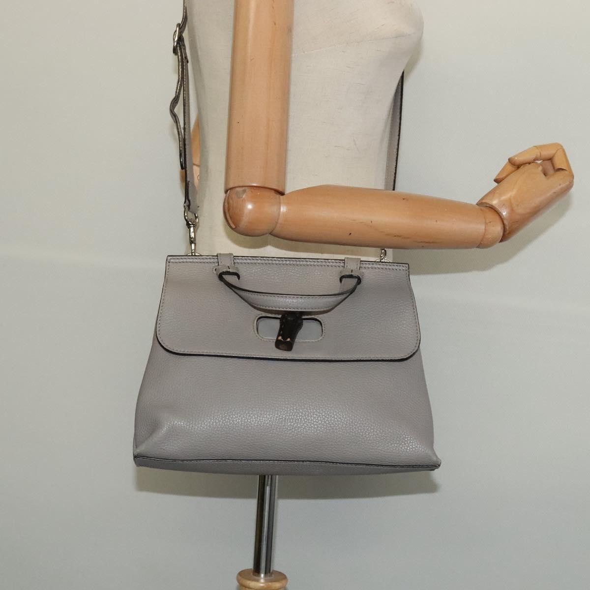 Gucci Gucci Bamboo Daily Top Handle Bag Leather Size ONE SIZE - 13 Thumbnail