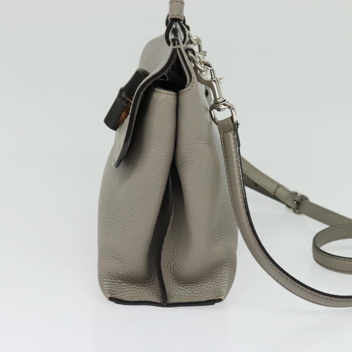 Gucci Gucci Bamboo Daily Top Handle Bag Leather Size ONE SIZE - 3 Thumbnail