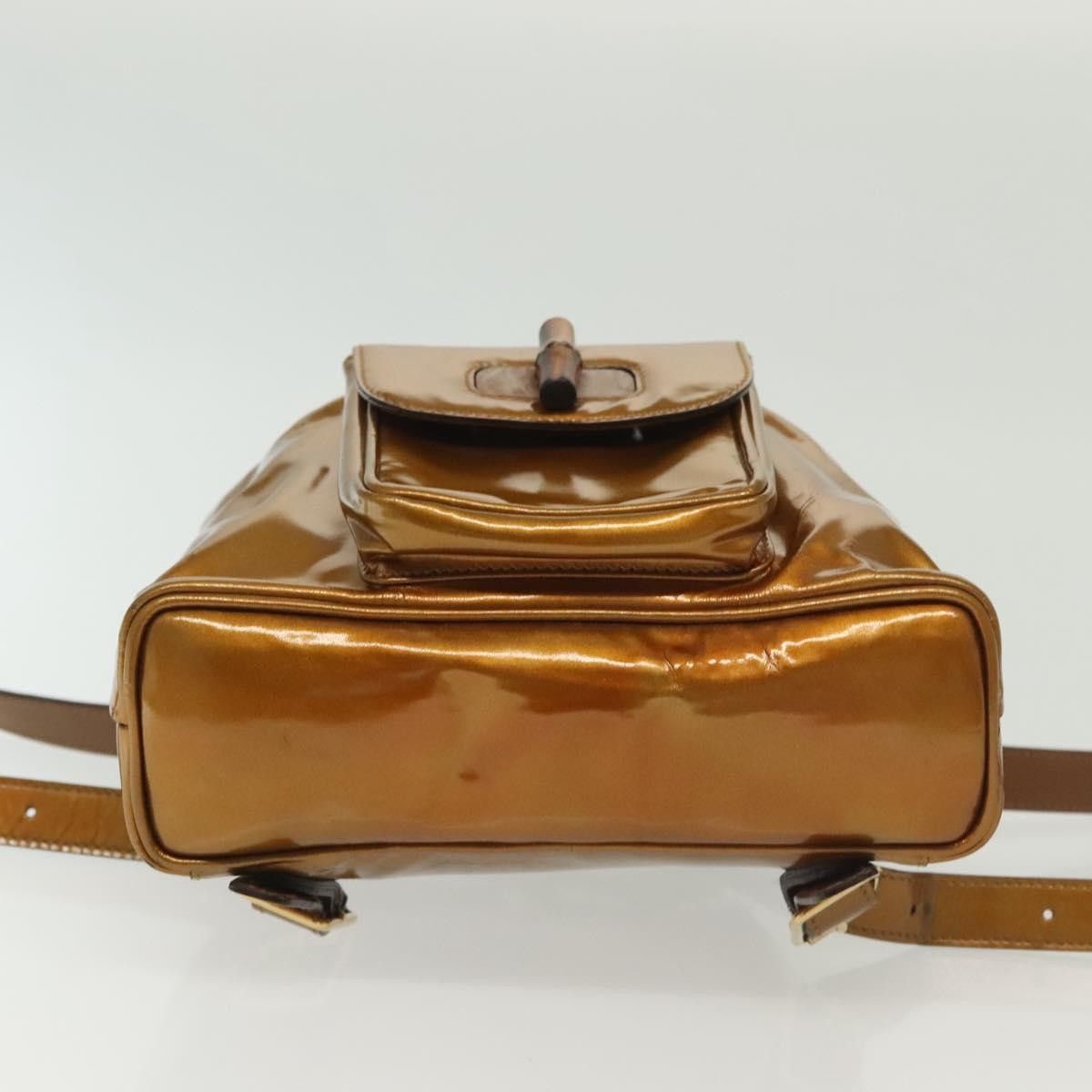 Gucci Gucci Vintage Bamboo Backpack Patent Size ONE SIZE - 20 Thumbnail