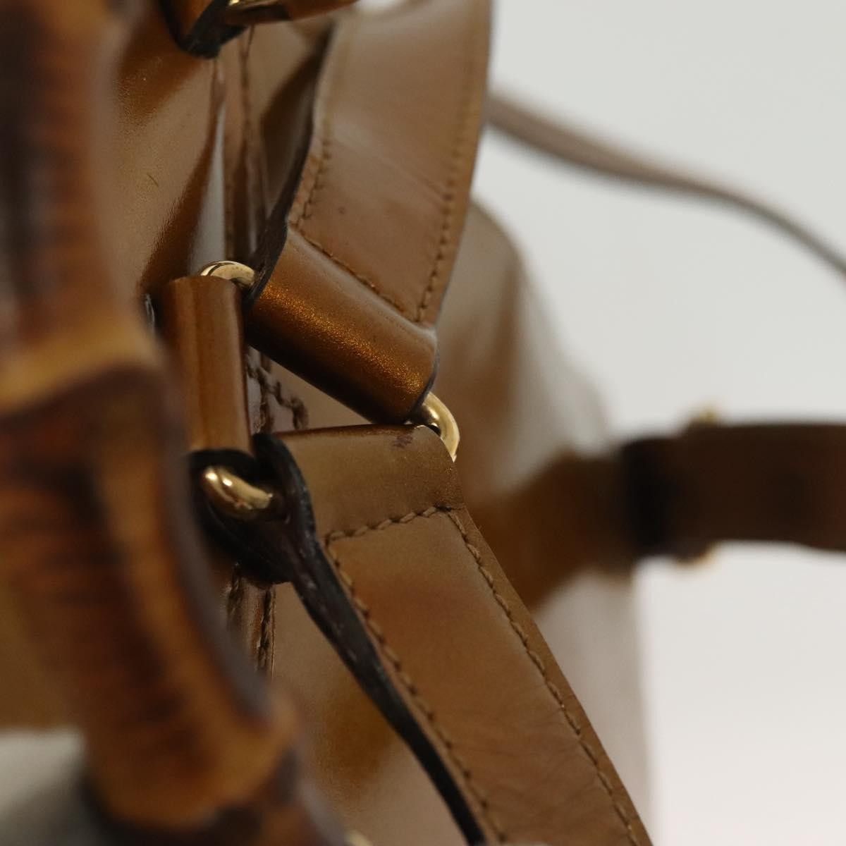 Gucci Gucci Vintage Bamboo Backpack Patent Size ONE SIZE - 16 Thumbnail