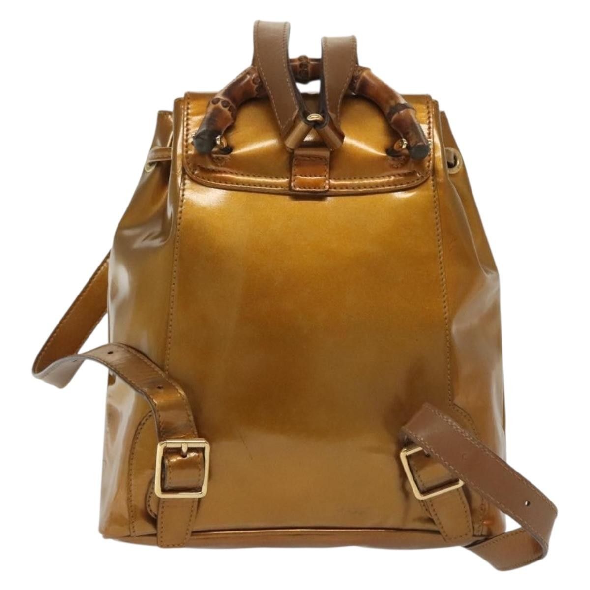 Gucci Gucci Vintage Bamboo Backpack Patent Size ONE SIZE - 2 Thumbnail