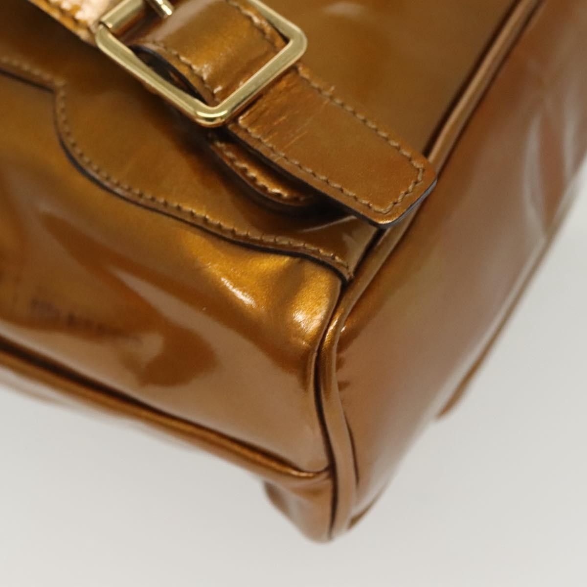 Gucci Gucci Vintage Bamboo Backpack Patent Size ONE SIZE - 11 Thumbnail