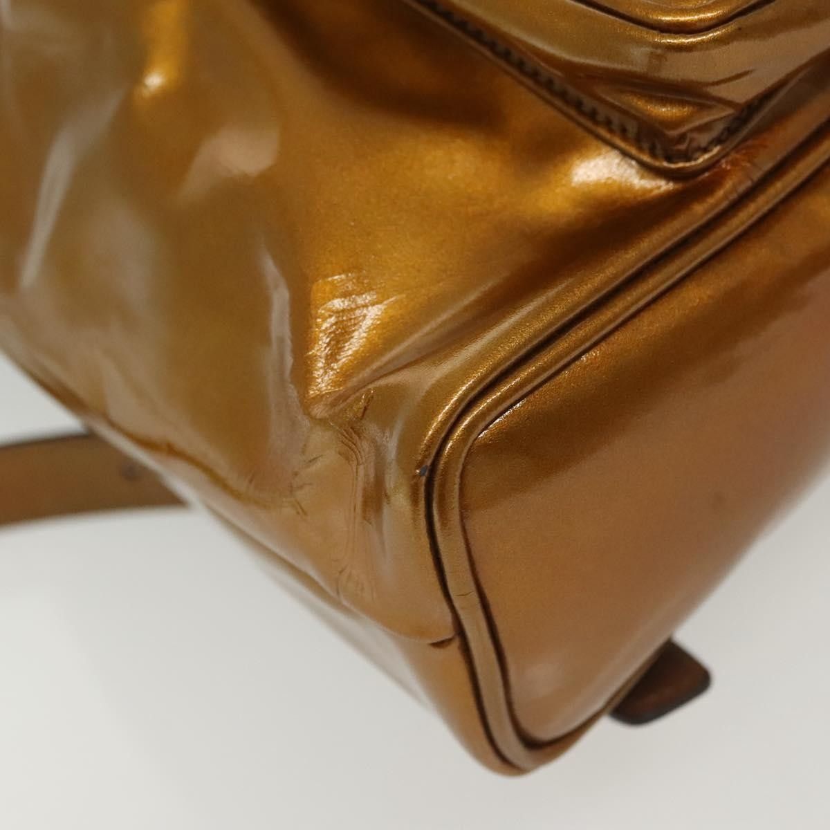 Gucci Gucci Vintage Bamboo Backpack Patent Size ONE SIZE - 9 Thumbnail