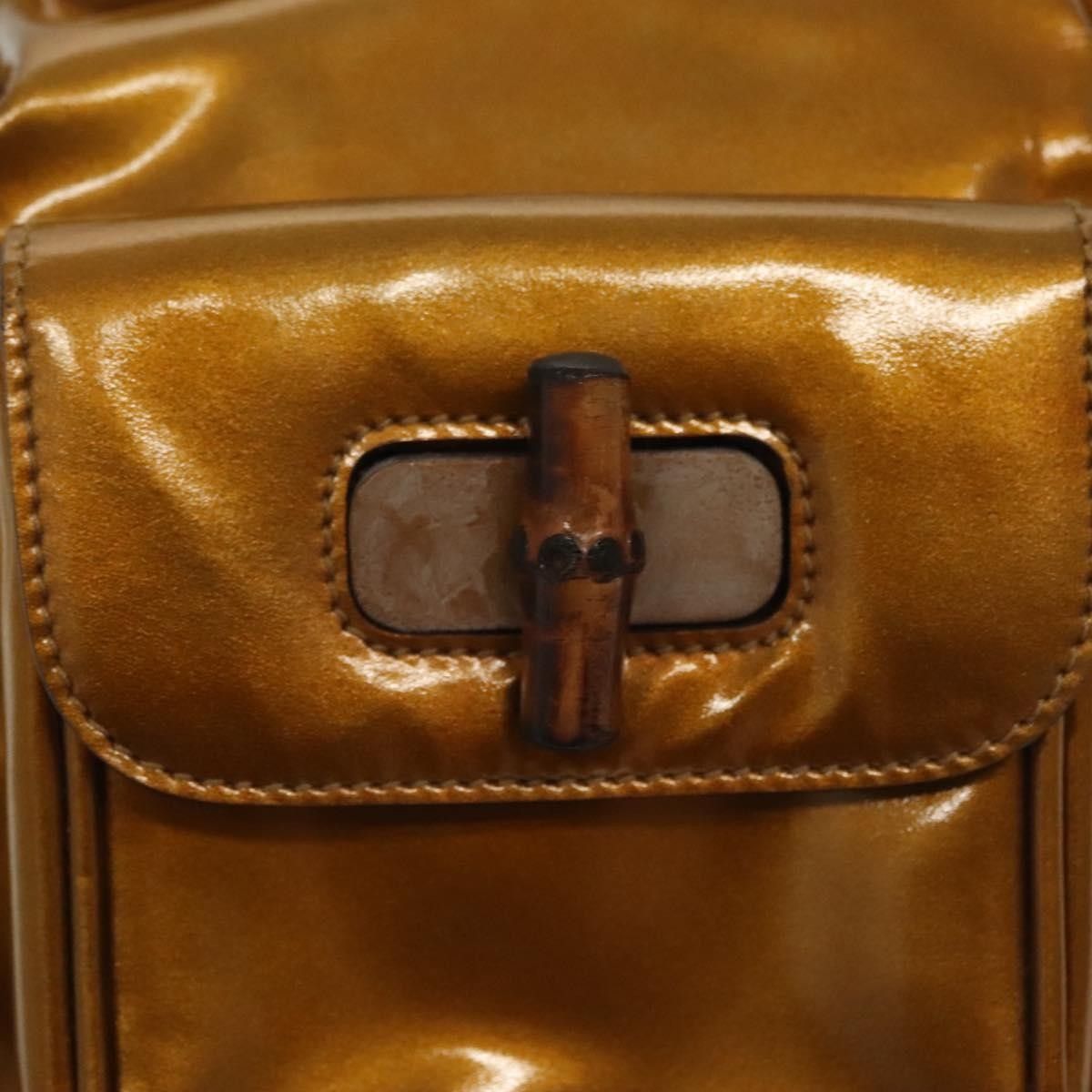 Gucci Gucci Vintage Bamboo Backpack Patent Size ONE SIZE - 21 Thumbnail
