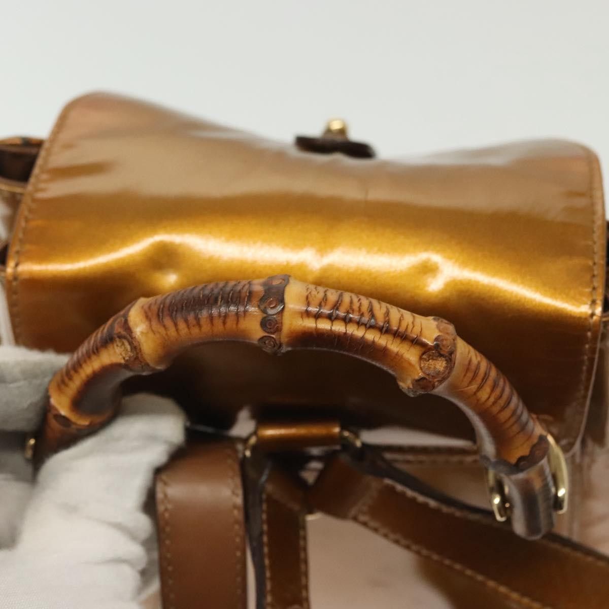 Gucci Gucci Vintage Bamboo Backpack Patent Size ONE SIZE - 7 Thumbnail