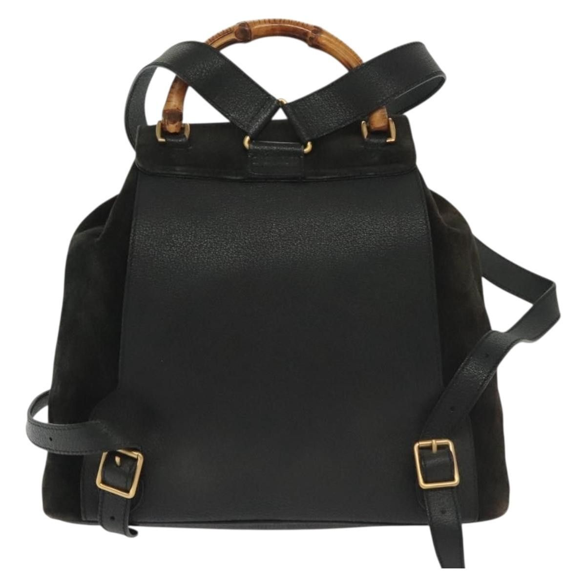 Gucci Gucci Bamboo Tassel Backpack Suede Size ONE SIZE - 2 Thumbnail