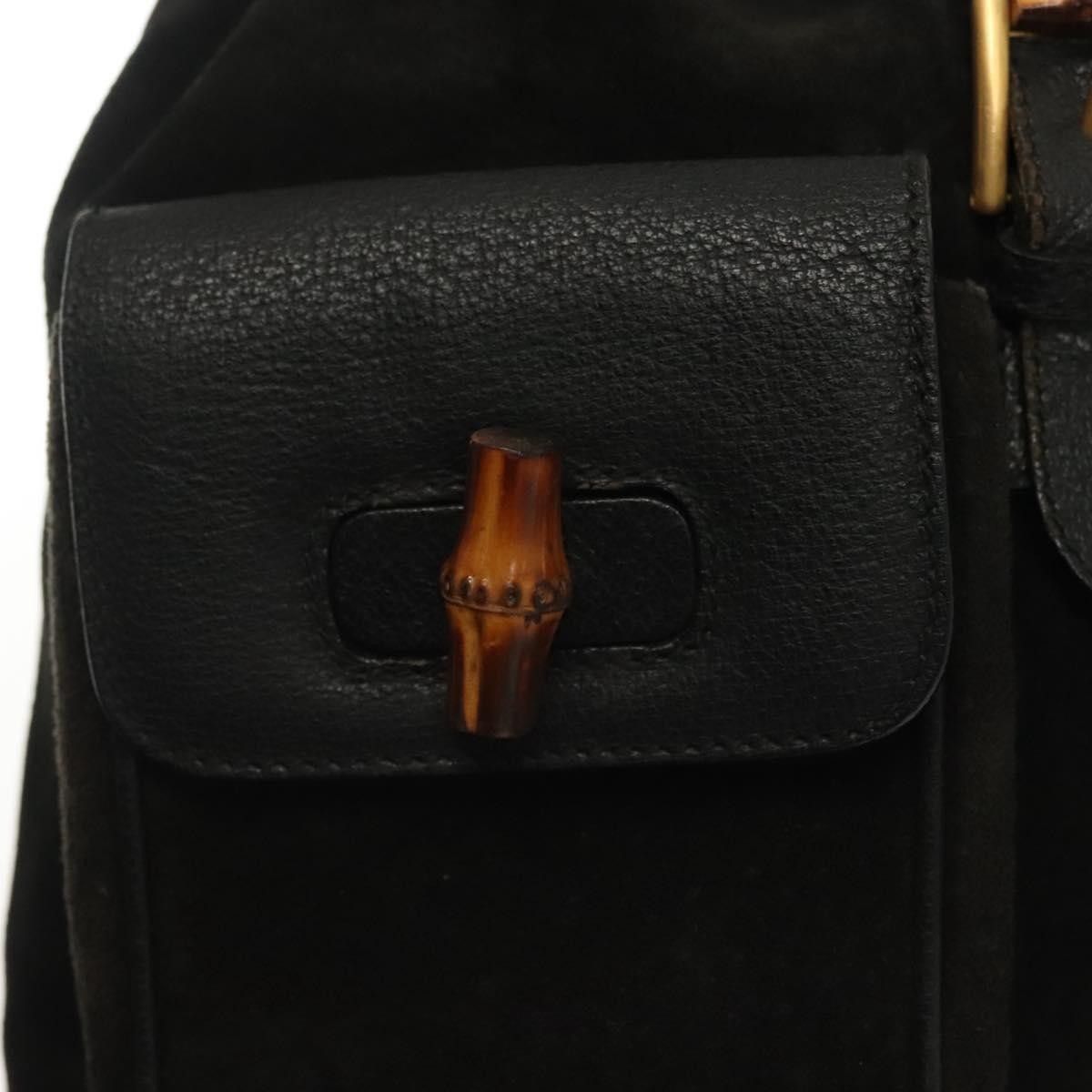 Gucci Gucci Bamboo Tassel Backpack Suede Size ONE SIZE - 21 Thumbnail