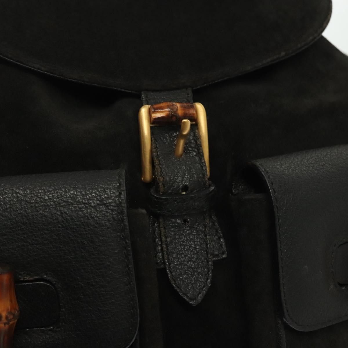Gucci Gucci Bamboo Tassel Backpack Suede Size ONE SIZE - 13 Thumbnail