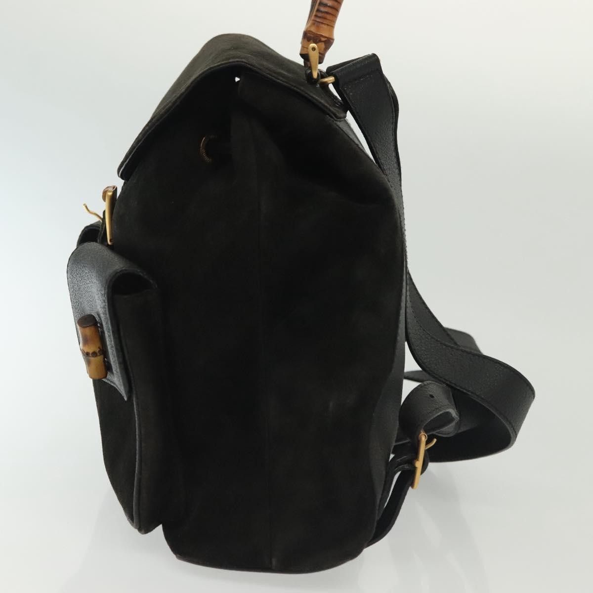 Gucci Gucci Bamboo Tassel Backpack Suede Size ONE SIZE - 3 Thumbnail