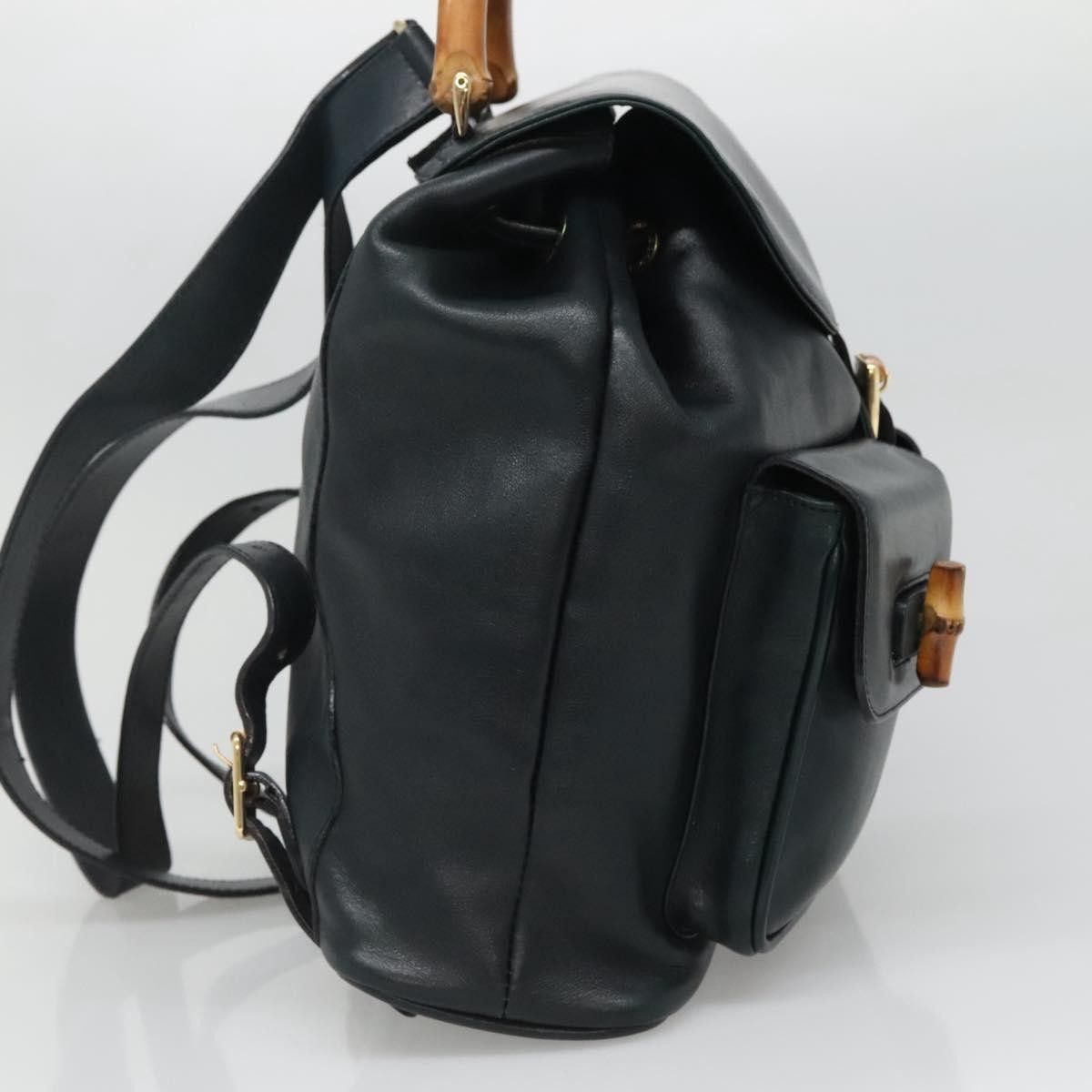 Gucci Gucci Vintage Bamboo Backpack Leather Size ONE SIZE - 3 Thumbnail