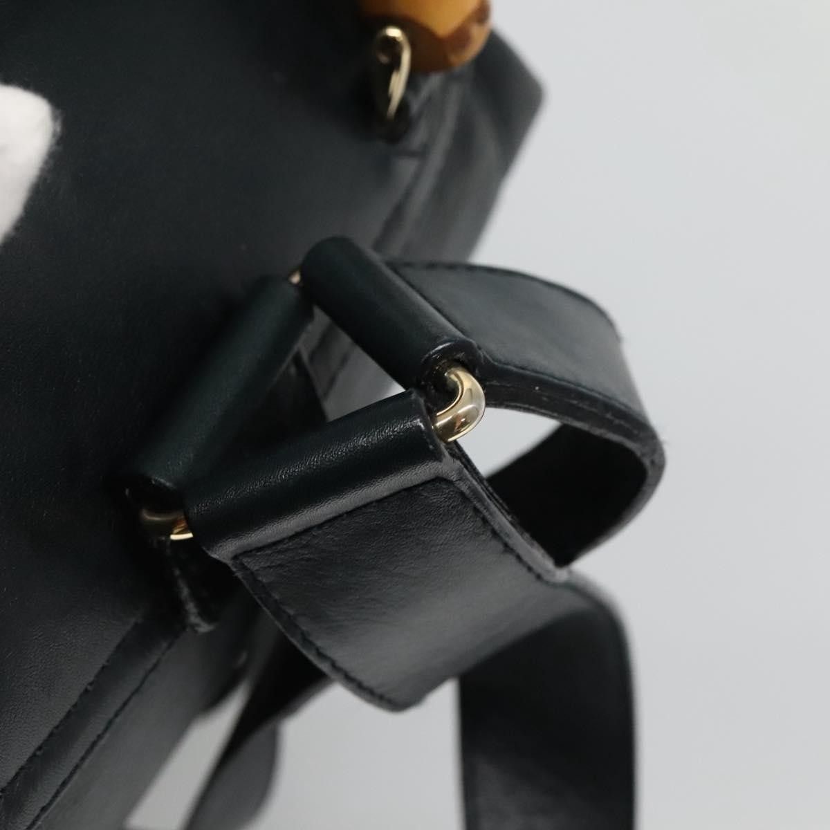 Gucci Gucci Vintage Bamboo Backpack Leather Size ONE SIZE - 17 Thumbnail