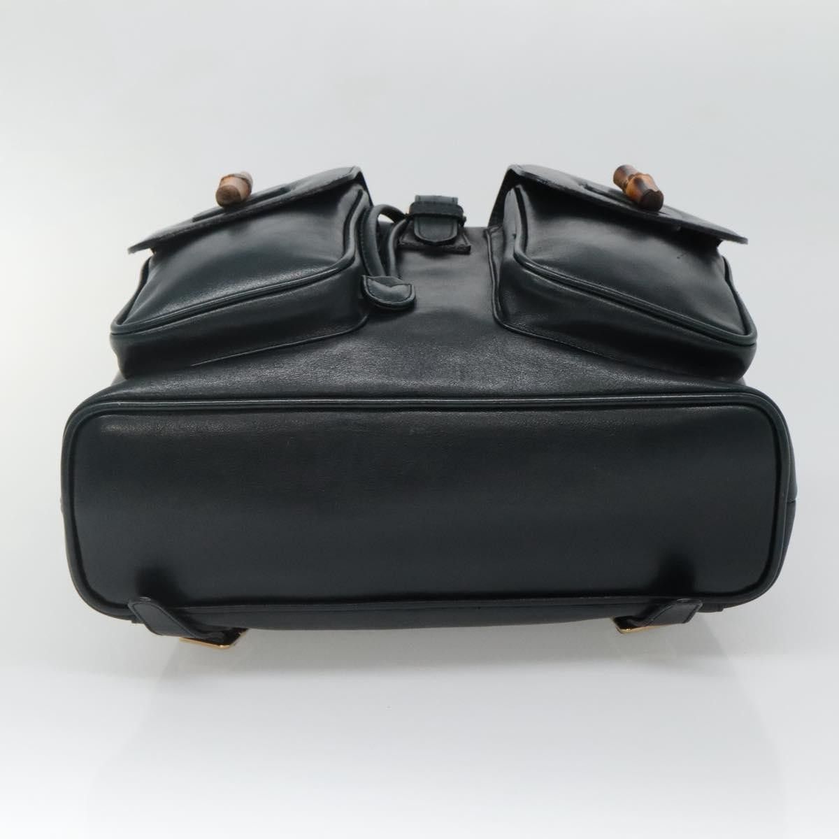 Gucci Gucci Vintage Bamboo Backpack Leather Size ONE SIZE - 24 Thumbnail