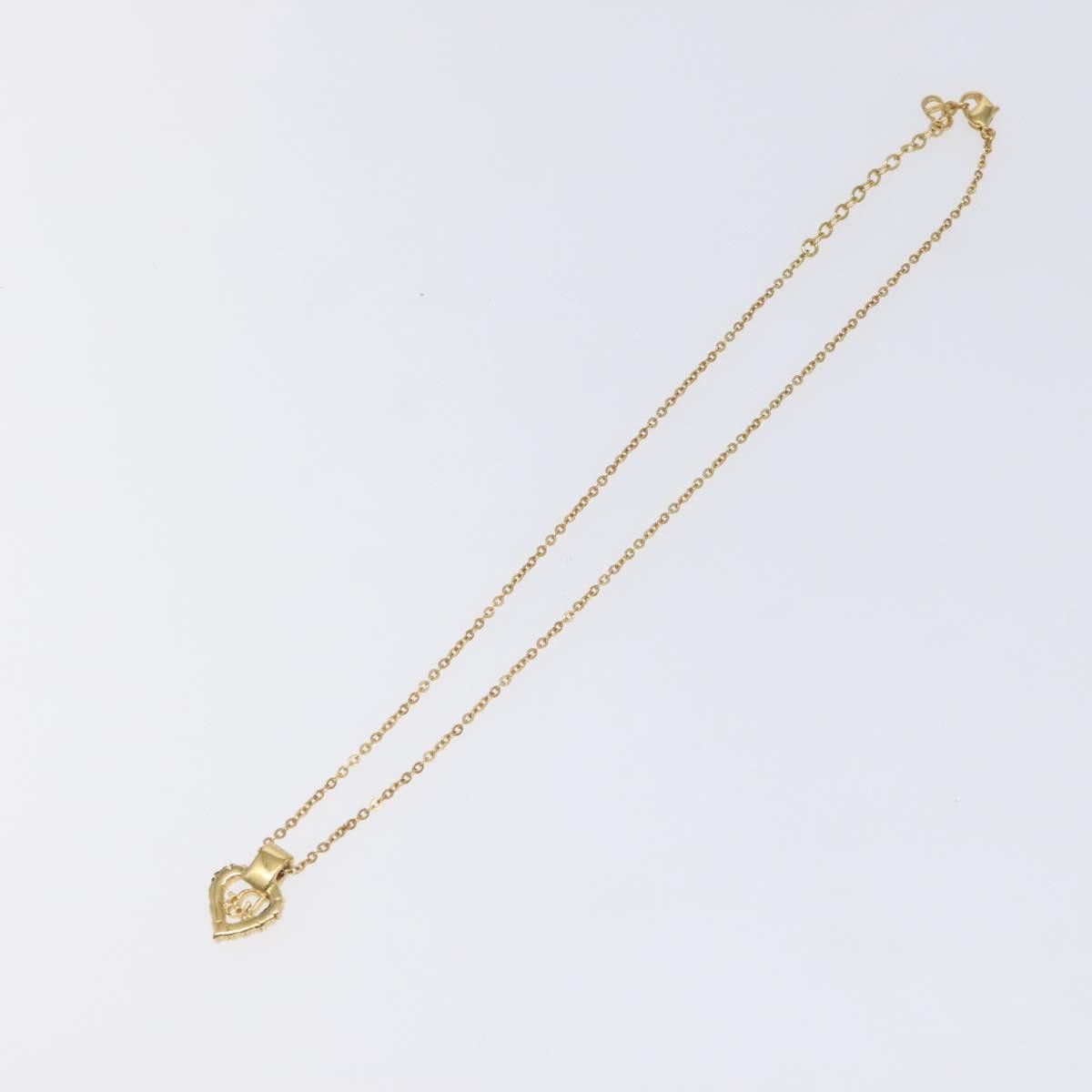 Dior Christian Dior Logo Heart Pendant Necklace Metal Size ONE SIZE - 2 Thumbnail