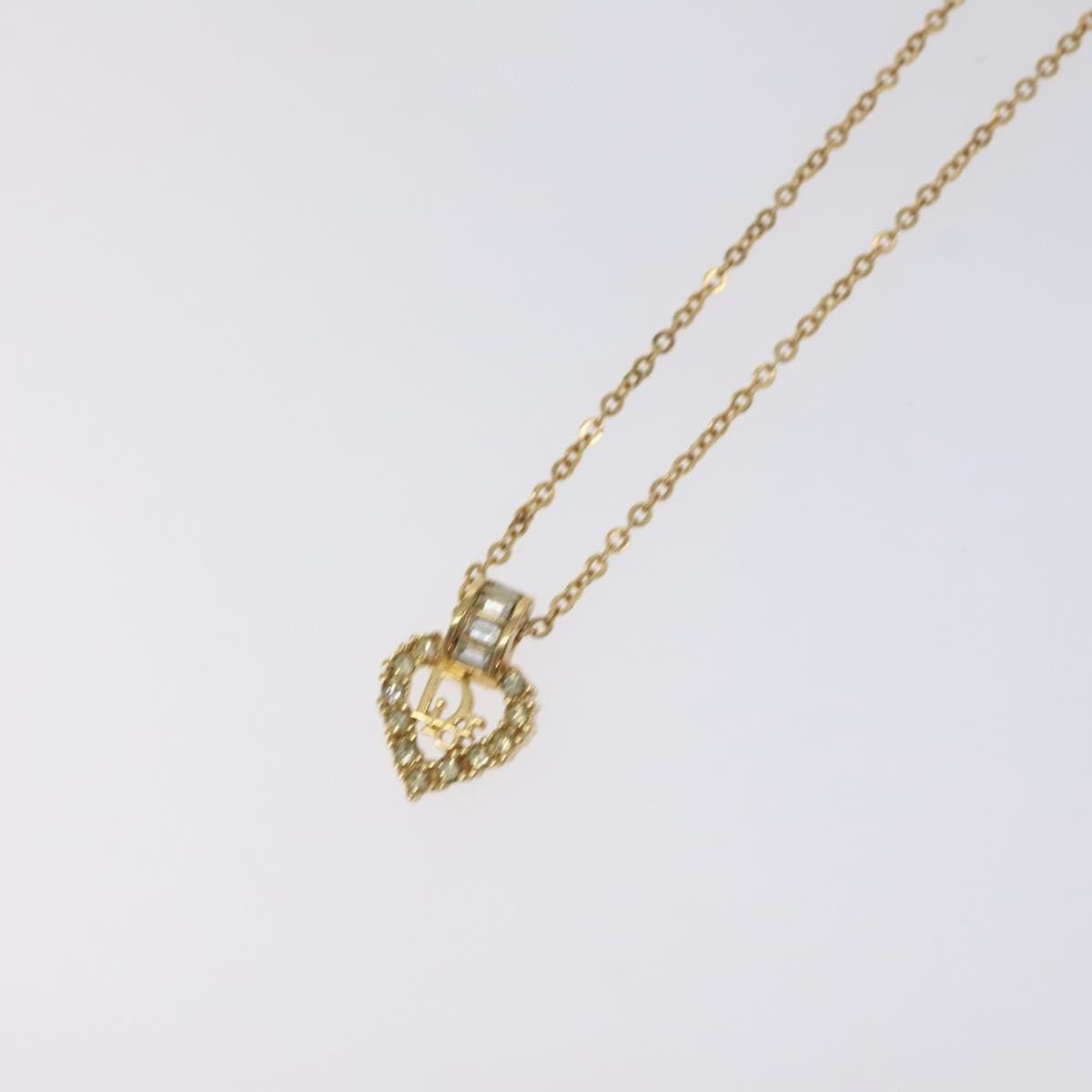 Dior Christian Dior Logo Heart Pendant Necklace Metal Size ONE SIZE - 3 Thumbnail