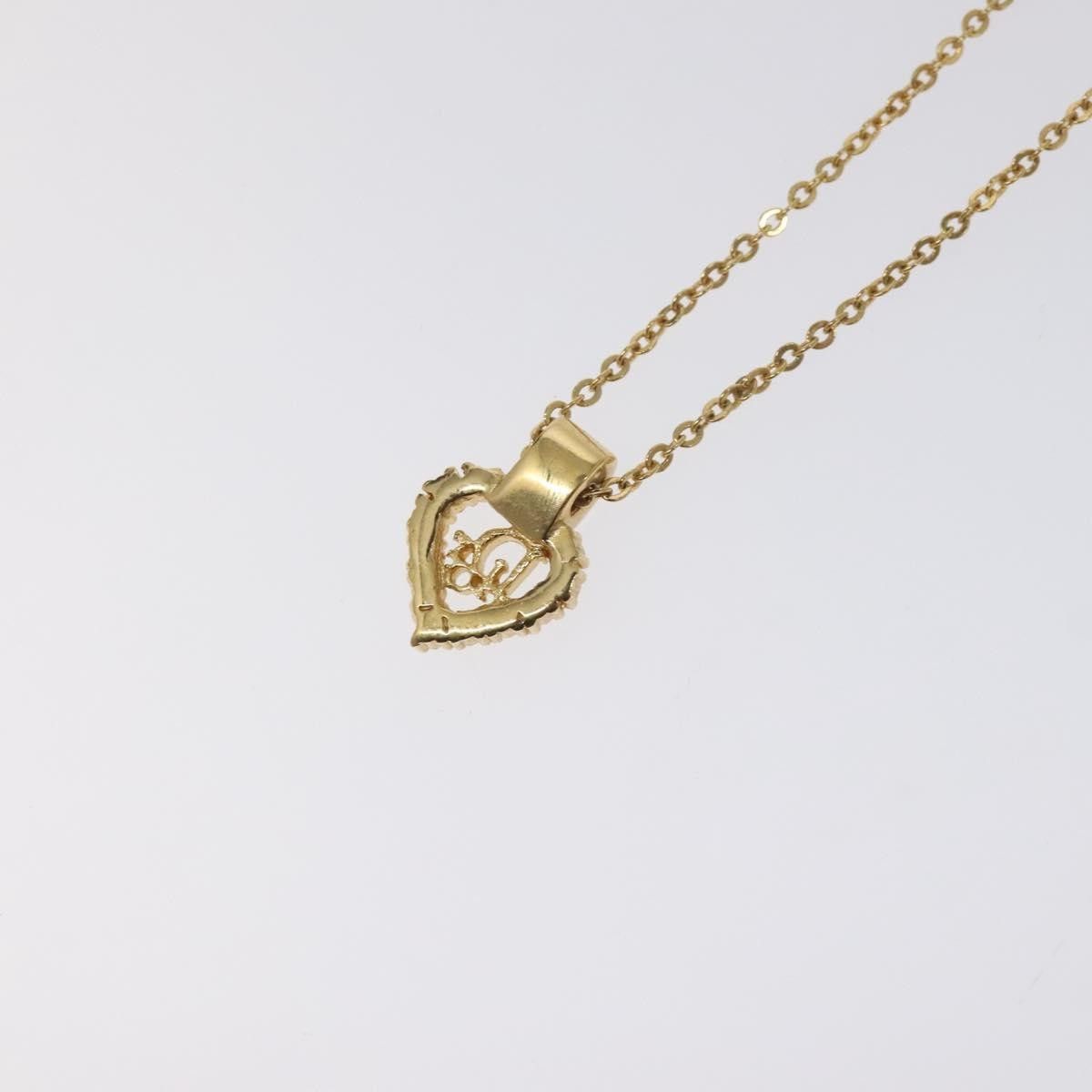 Dior Christian Dior Logo Heart Pendant Necklace Metal Size ONE SIZE - 4 Thumbnail