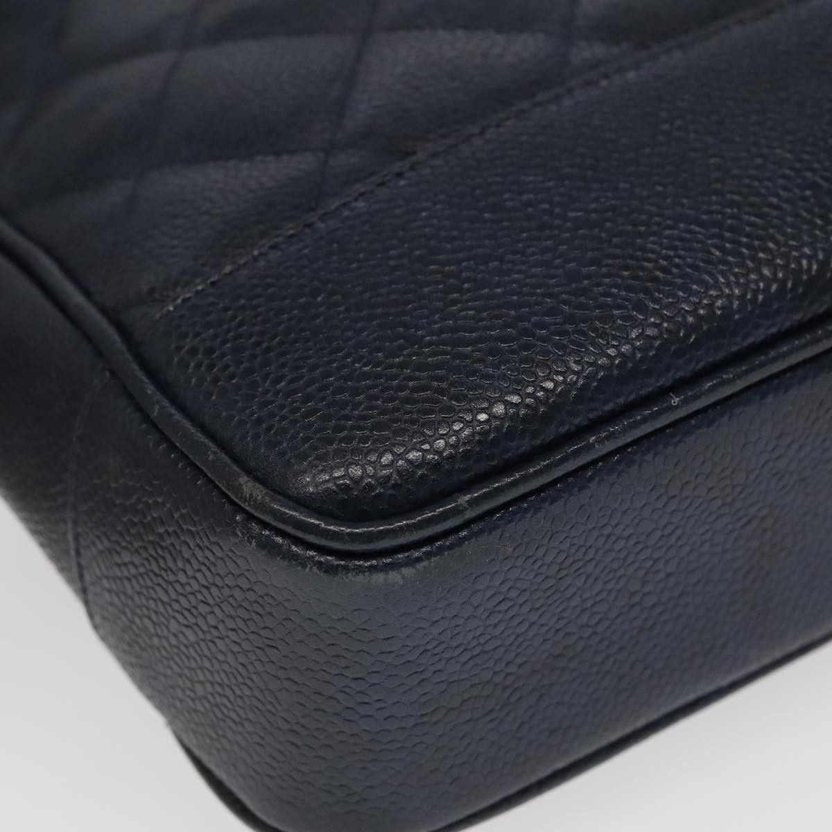Chanel Chanel Vintage Stitched CC Shoulder Bag Caviar Size ONE SIZE - 11 Thumbnail