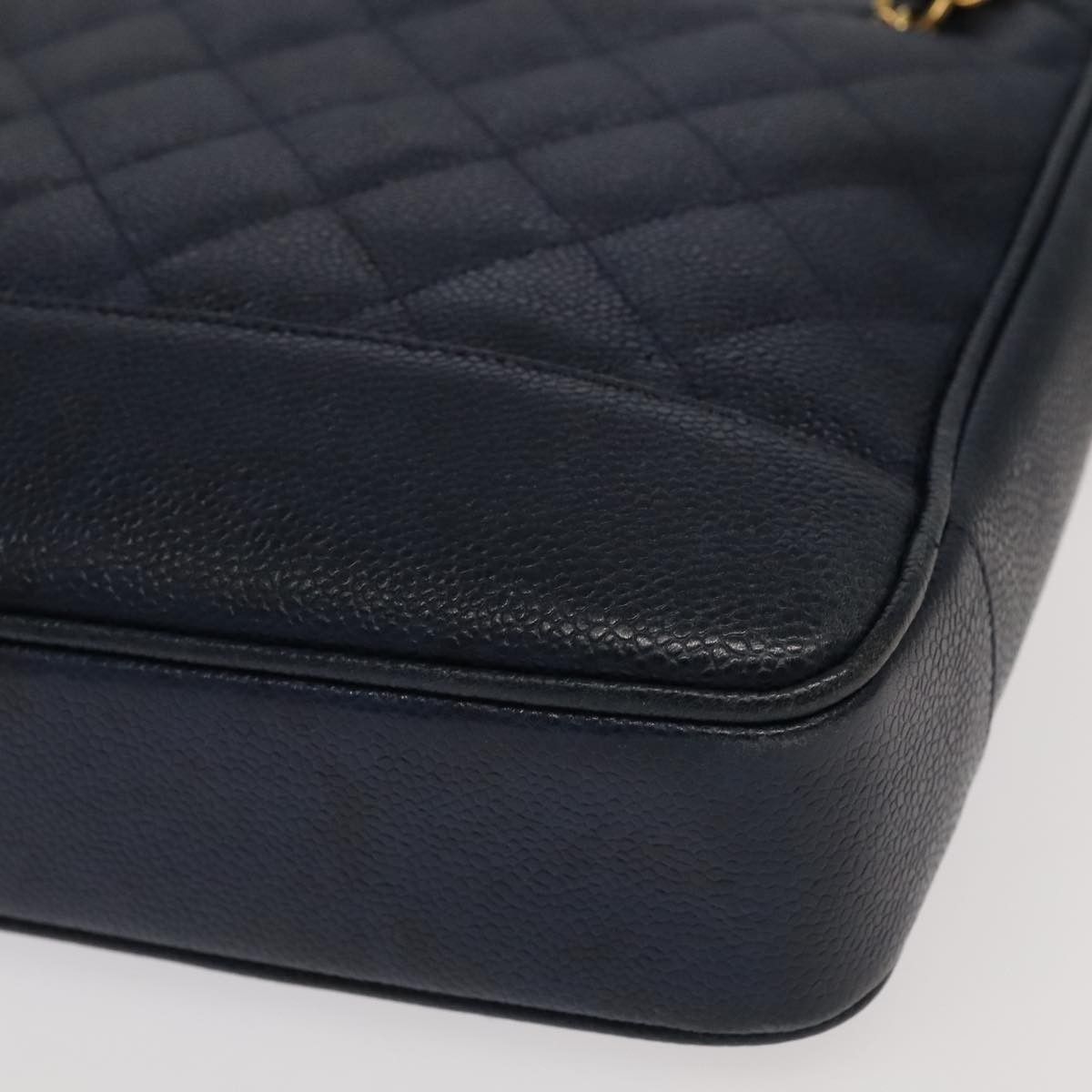 Chanel Chanel Vintage Stitched CC Shoulder Bag Caviar Size ONE SIZE - 9 Thumbnail