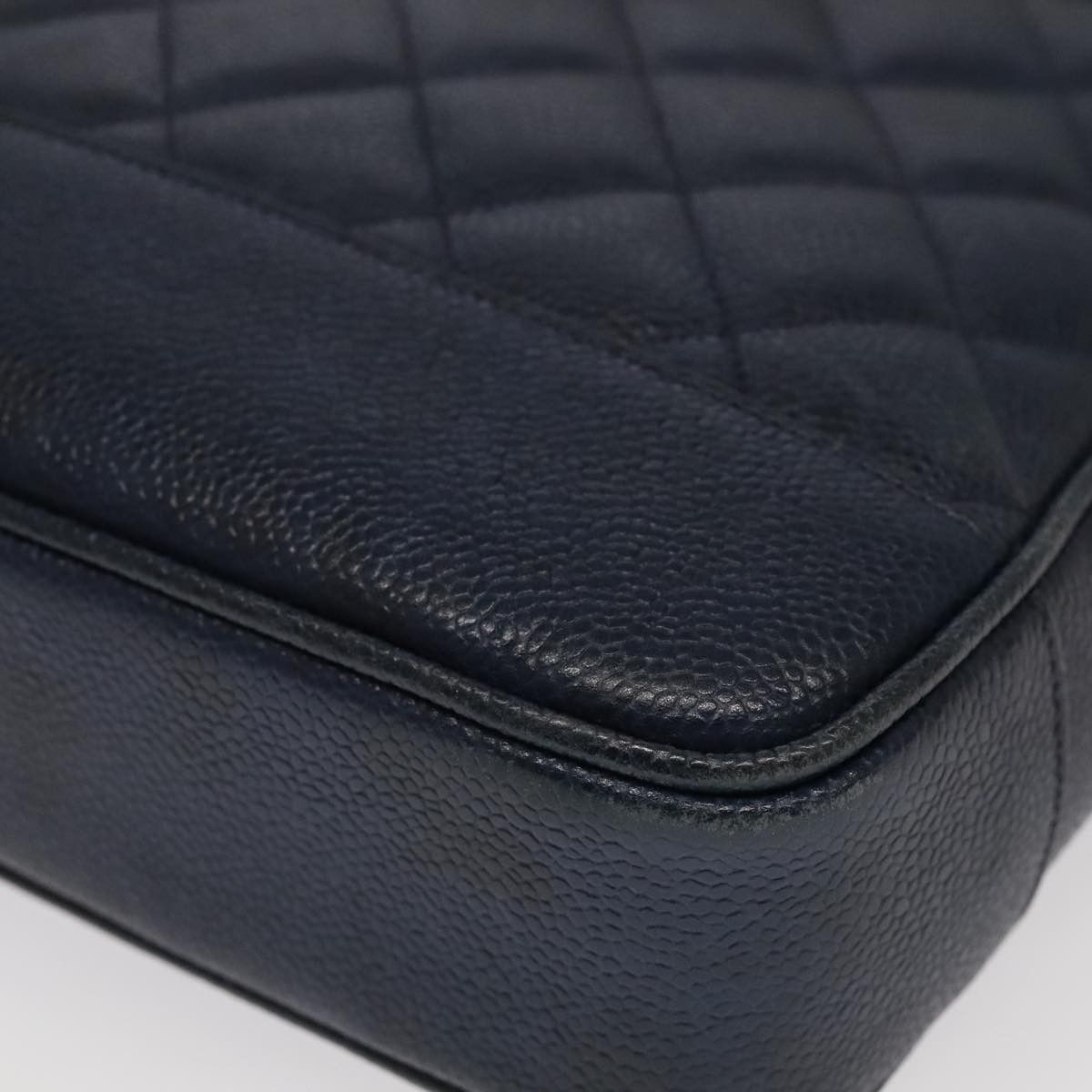 Chanel Chanel Vintage Stitched CC Shoulder Bag Caviar Size ONE SIZE - 12 Thumbnail