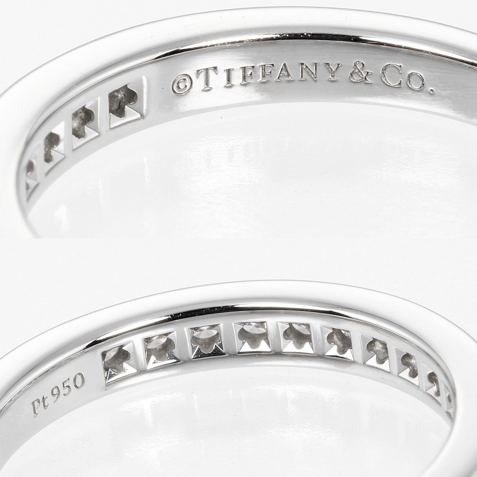Tiffany & Co. Tiffany & Co. Half Eternity Band Ring Platinum and Diamonds Size ONE SIZE - 5 Thumbnail