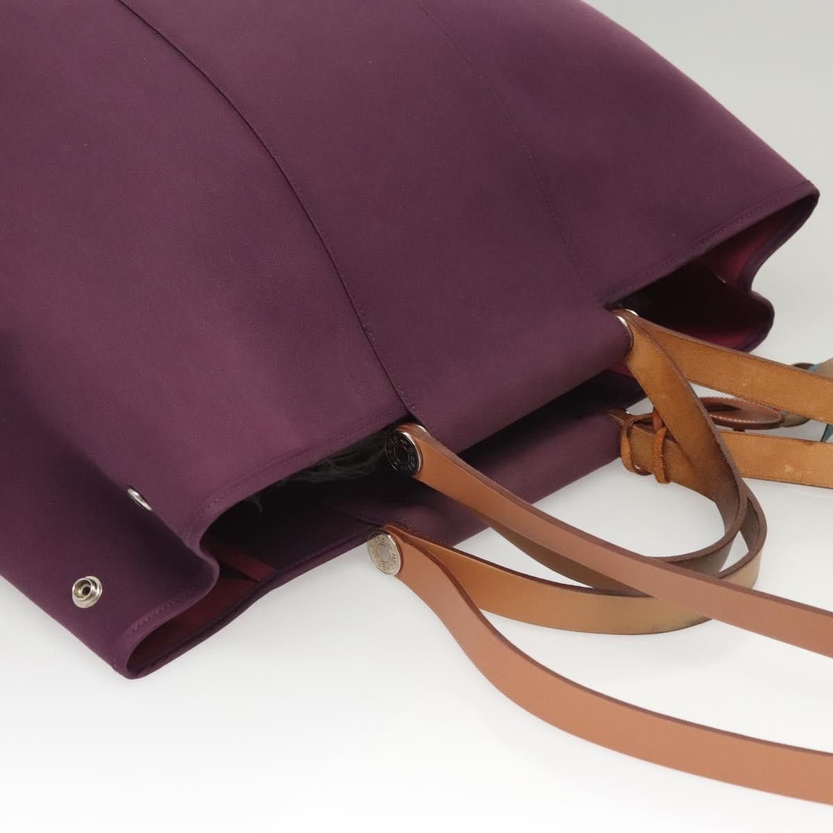 Hermes Hermes Cabag Handbag Toile and Leather Size ONE SIZE - 15 Thumbnail