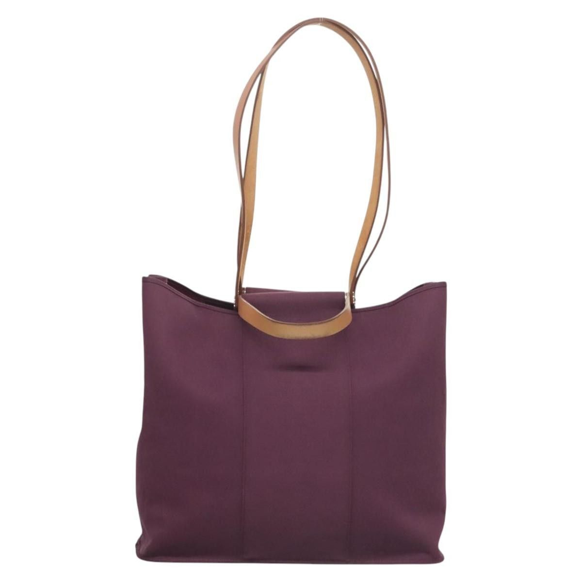 Hermes Hermes Cabag Handbag Toile and Leather Size ONE SIZE - 2 Thumbnail