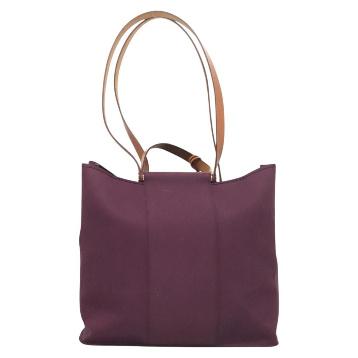 Hermes Hermes Cabag Handbag Toile and Leather Size ONE SIZE - 18 Thumbnail