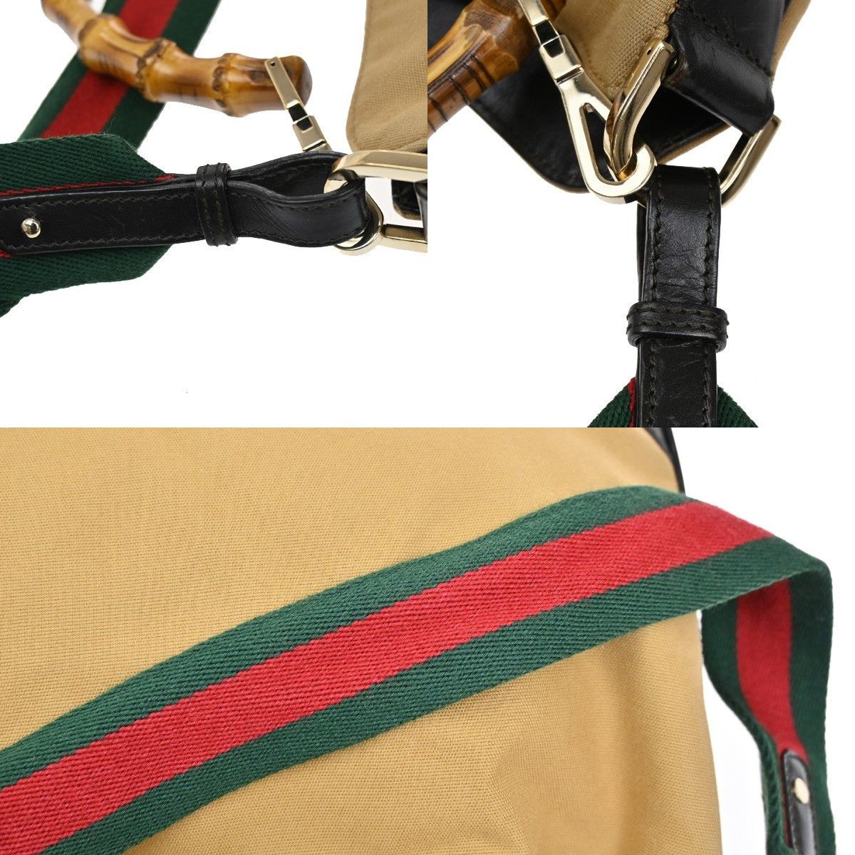 Gucci Gucci Sherry bamboo Shoulder Bag Canvas Size ONE SIZE - 12 Thumbnail