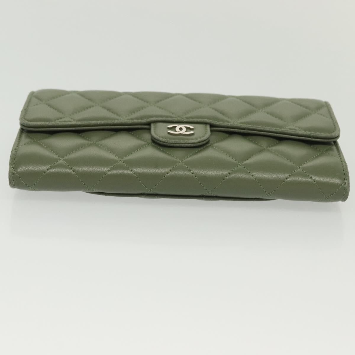 Chanel Chanel CC Gusset Classic Flap Wallet Quilted Lambskin Size ONE SIZE - 16 Thumbnail