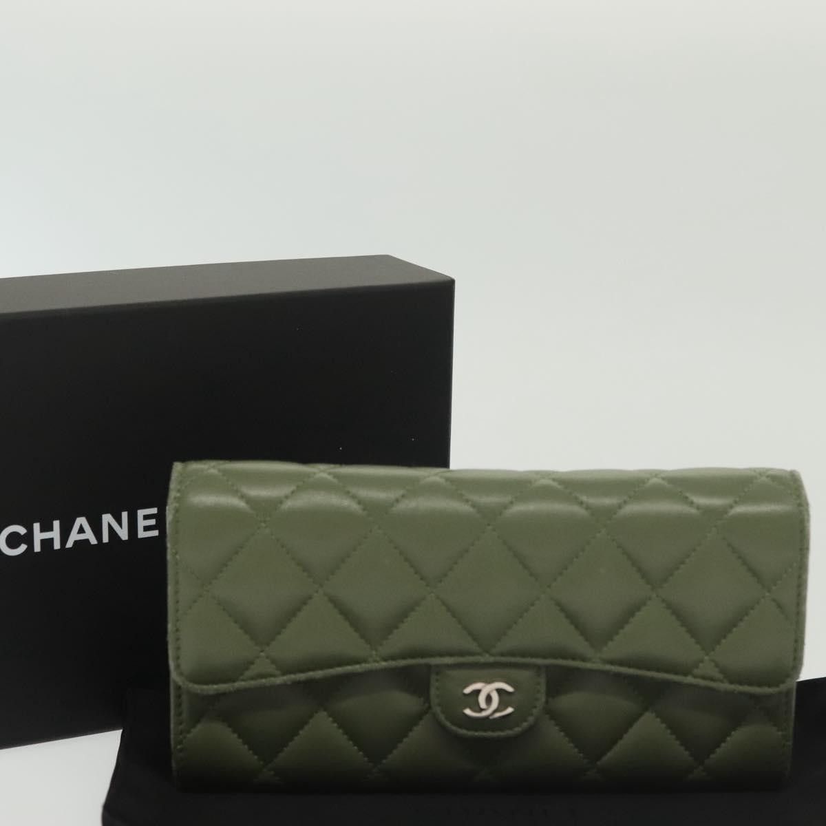 Chanel Chanel CC Gusset Classic Flap Wallet Quilted Lambskin Size ONE SIZE - 14 Thumbnail