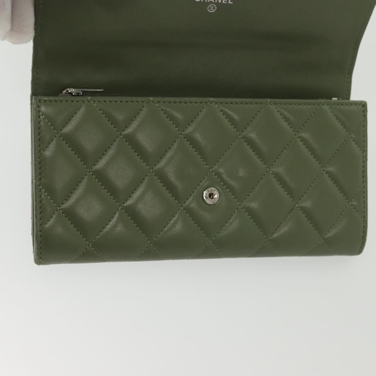 Chanel Chanel CC Gusset Classic Flap Wallet Quilted Lambskin Size ONE SIZE - 17 Thumbnail