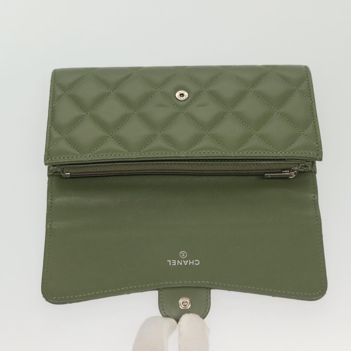 Chanel Chanel CC Gusset Classic Flap Wallet Quilted Lambskin Size ONE SIZE - 15 Thumbnail