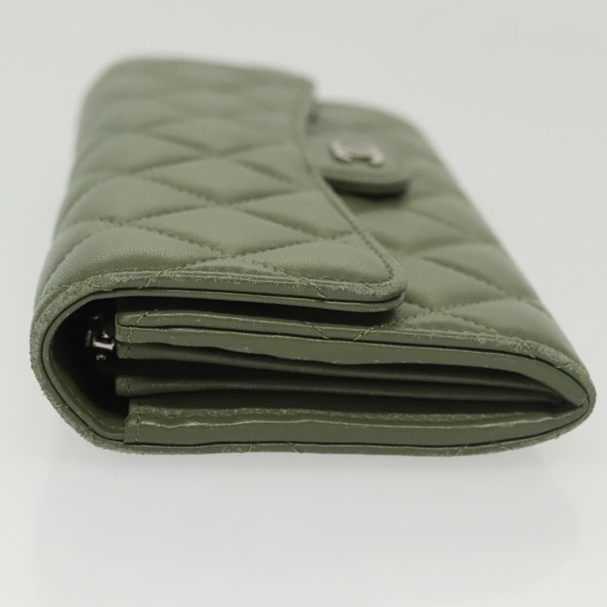 Chanel Chanel CC Gusset Classic Flap Wallet Quilted Lambskin Size ONE SIZE - 4 Thumbnail