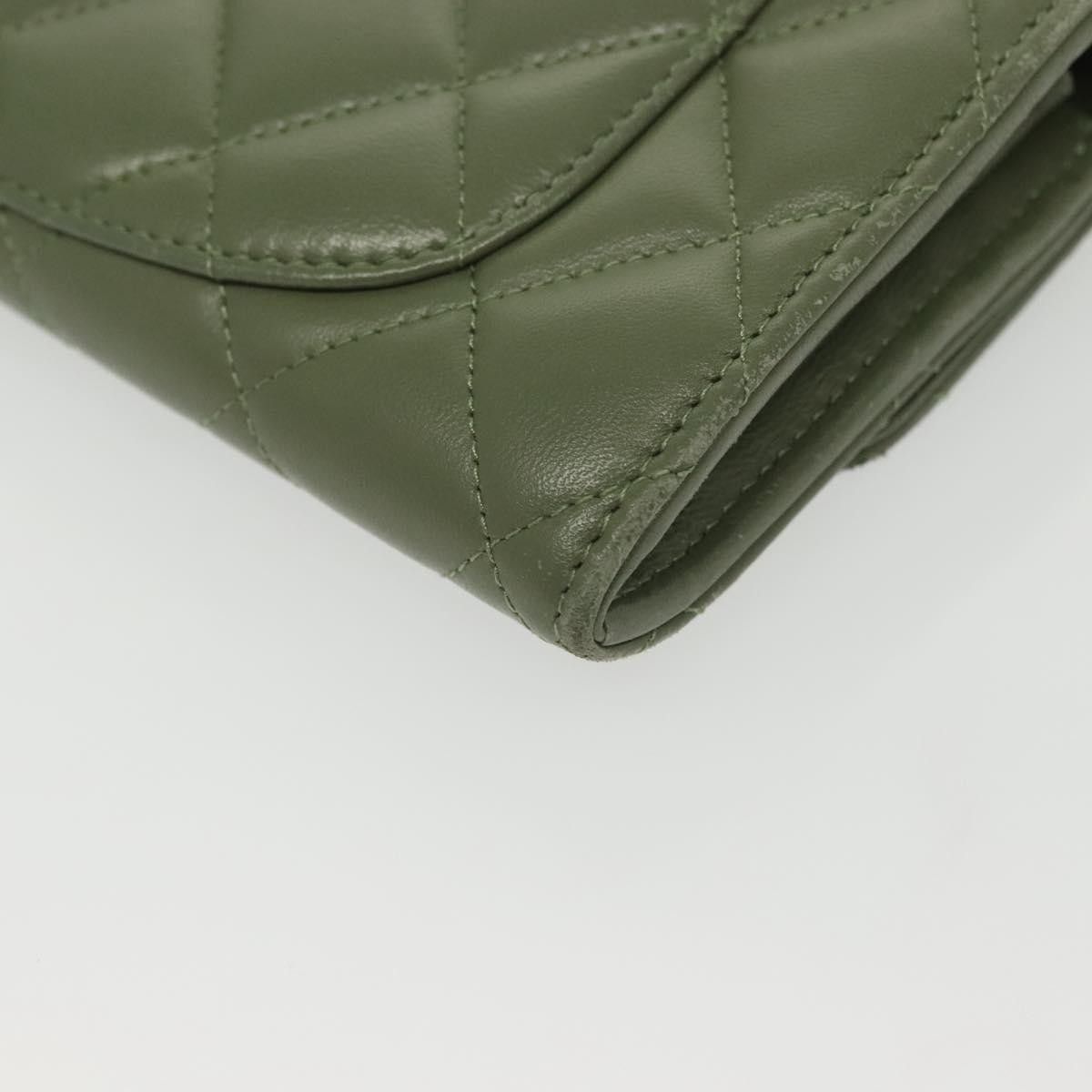 Chanel Chanel CC Gusset Classic Flap Wallet Quilted Lambskin Size ONE SIZE - 9 Thumbnail