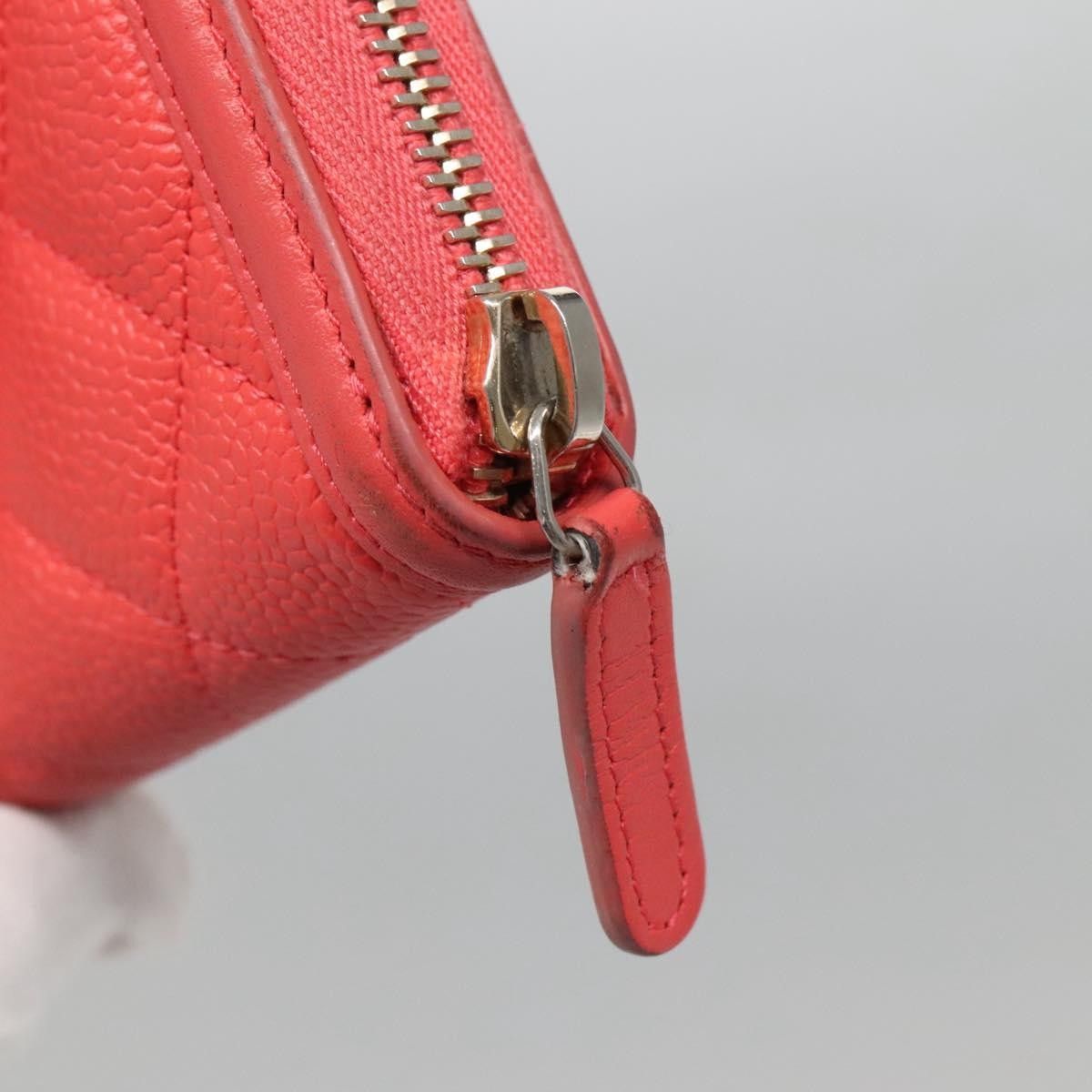 Chanel Chanel Filigree Zip Around Wallet Quilted Caviar Size ONE SIZE - 12 Thumbnail