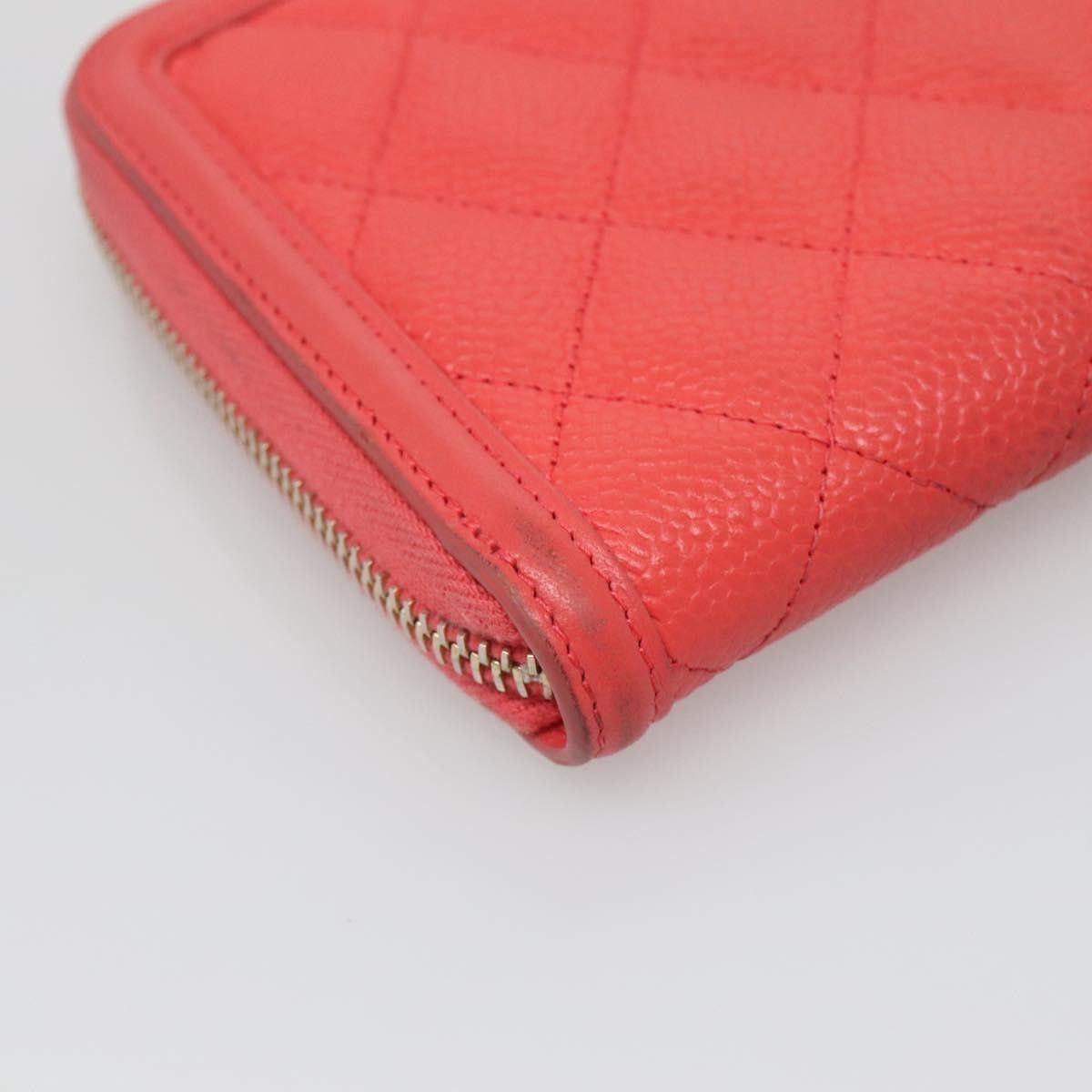 Chanel Chanel Filigree Zip Around Wallet Quilted Caviar Size ONE SIZE - 9 Thumbnail