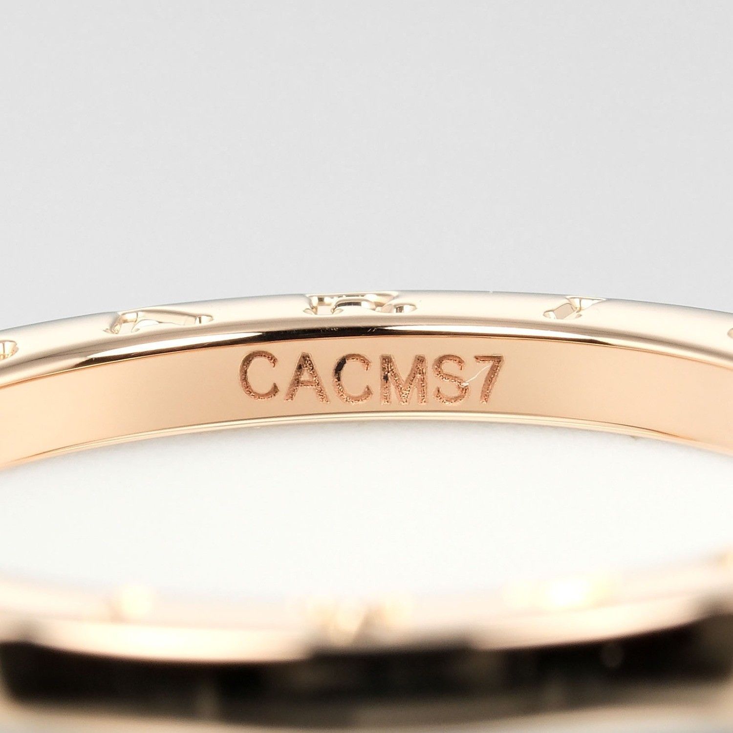 Bvlgari Bvlgari B.Zero1 Four Band Ring 18K Rose Gold and Ceramic Size ONE SIZE - 8 Thumbnail