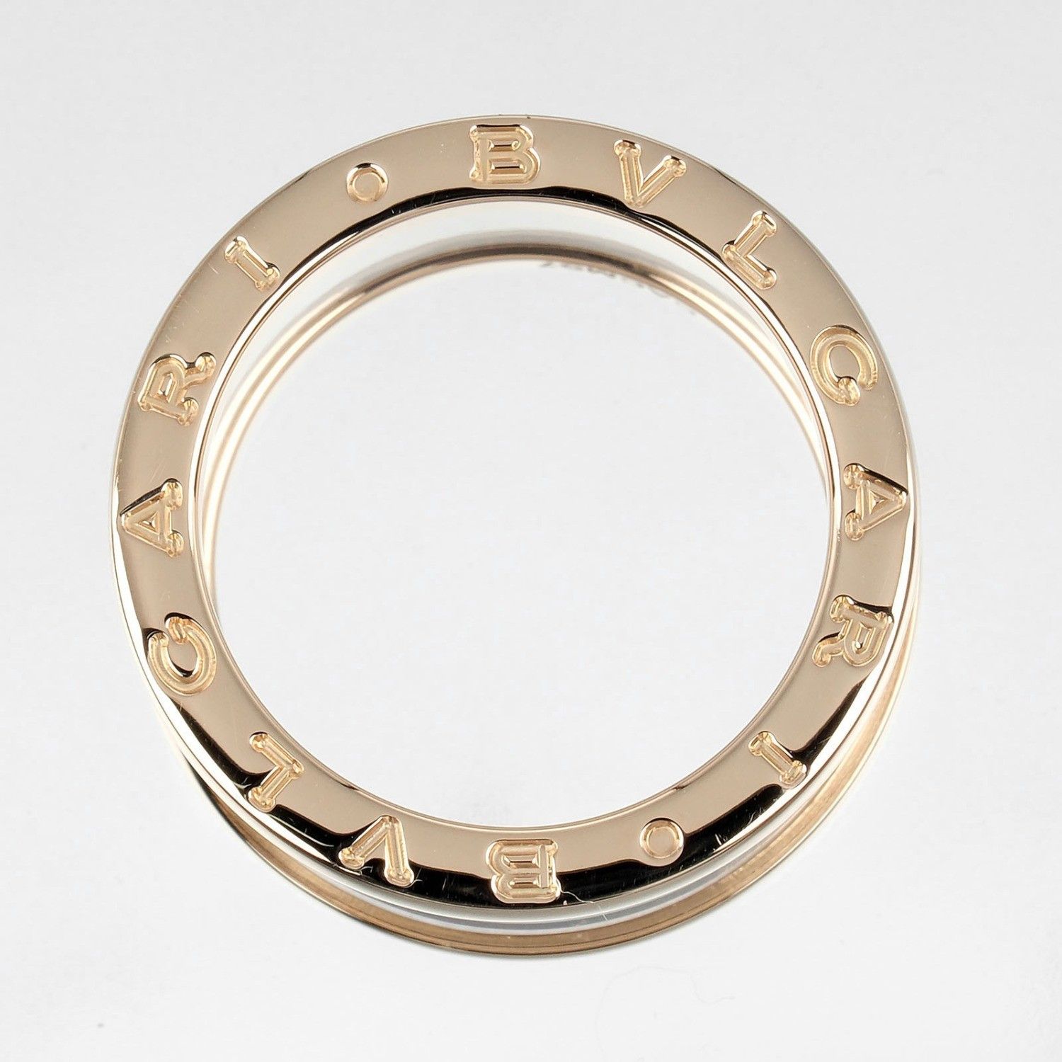 Bvlgari Bvlgari B.Zero1 Four Band Ring 18K Rose Gold and Ceramic Size ONE SIZE - 6 Thumbnail